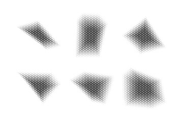 Halftone Triangle Pattern, Reprographic Technique for Simulating Background Set Minimal Style Dynamic Wallpaper
