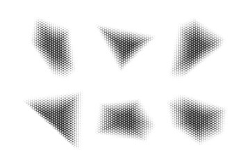Halftone Triangle Pattern, Reprographic Technique for Simulating Background Set Minimal Style Dynamic Wallpaper