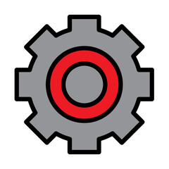 Settings Line Filled Icon Design