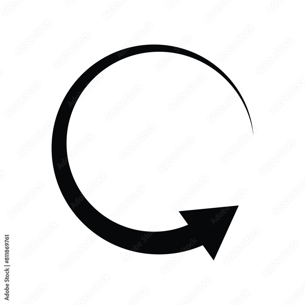 Poster circle arrow icon. circular arrow vector icon isolated on white background. loading circle arrow ico