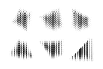 Halftone Triangle Pattern, Reprographic Technique for Simulating Background Set Minimal Style Dynamic Wallpaper