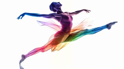 A dancer crafts routines inspired by math patterns, Ai Generated