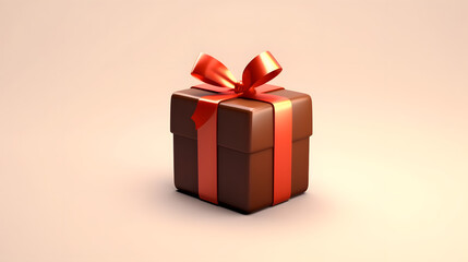 Obraz premium Chocolate Icon Gift 3d