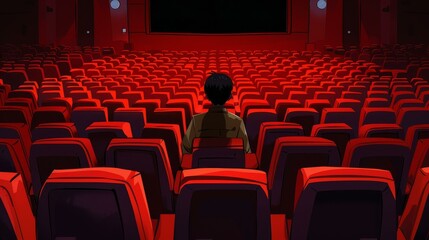Fototapeta premium A poignant film scene that tugs at the heartstrings, Ai Generated