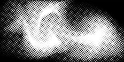 Abstract halftone wave dotted background. Futuristic twisted grunge pattern, dot, circles. eps 10