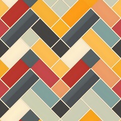 Vibrant Herringbone Pattern in Tetradic Color Scheme for Fashion Forward Design,Seamless patterns