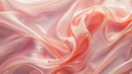 Texture of pink silk fabric in soft pastel shades, background image