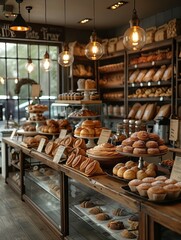 Defocused Blurred Background of a Bakery