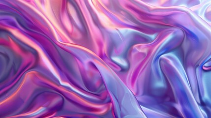 Obraz premium Flowing texture of pink and purple silk fabric, background image
