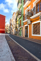 Villajoyosa, Costa Blanca, Spanien, die bunte Stadt