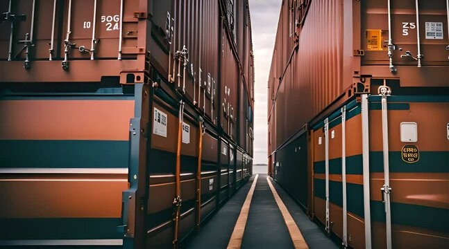 Container l&ouml;schen im Hamburger Hafen