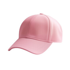 pink baseball cap isolated on white