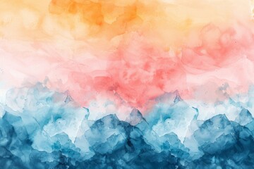 Fototapeta premium Soft pastel watercolor abstract art for a serene background.