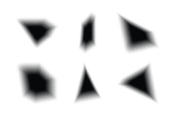 Halftone Triangle Pattern, Reprographic Technique for Simulating Background Set Minimal Style Dynamic Wallpaper