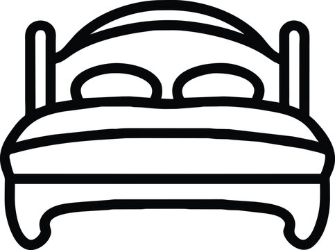 recommend clip art: Bed Icon Outline