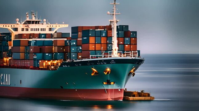 Container l&ouml;schen im Hamburger Hafen