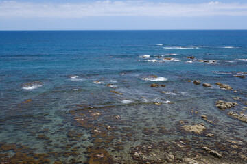 タイドプールと海