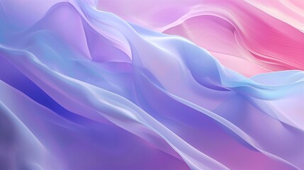 Obraz premium Smooth Waves of Colorful Fabric in a Flowing Abstract Design