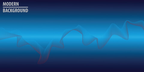 Dynamic waves line vector background with dark blue, green, orange color abstract fit for poster, backdrop and information text
