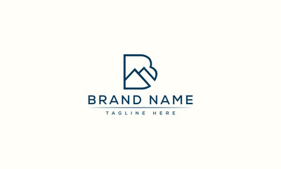 Logo design letter BM . Elegant modern. Vector template.