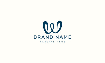 Logo design letter W . Elegant modern. Vector template.