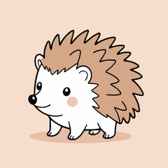 Cute Hedgehog vector illustration for little ones' bedtime routines