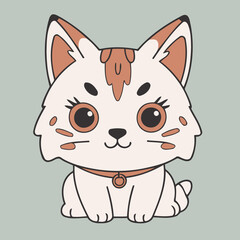 Obraz premium Cute vector illustration of a Lynx for early readers' delight
