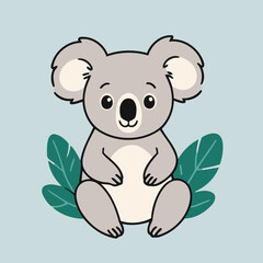 Fototapeta premium Cute vector illustration of a Koala for kids books