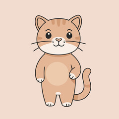 Vector illustration of a playful Puma for preschoolers' storytime