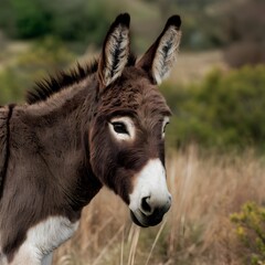 Fototapeta premium portrait of a donkey