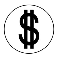 US Dollar symbol Icons illustration