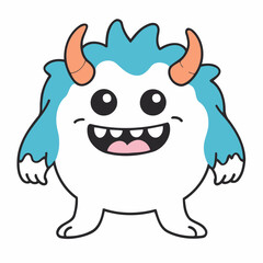 Vector illustration of a cute Monster for kids