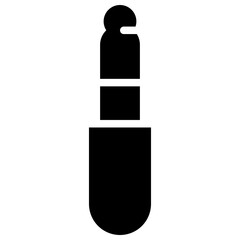 audio jack solid icon