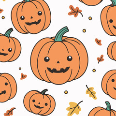 Cute Pumpkin for kids books vector illustration