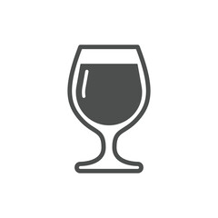 Wineglass icon. Beverage symbol modern, simple, vector, icon for website design, mobile app, ui. Vector Illustration