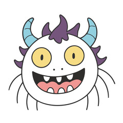 Vector illustration of a cute Monster for kids story book