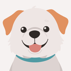 Cute Dog vector illustration for preschoolers' learning moments