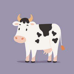 Cute Cow for kids books vector illustration