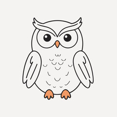 Cute Owl for children vector illustration