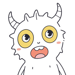 Vector illustration of a sweet Monster for youngsters' imaginative journeys