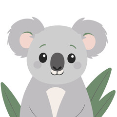 Cute Koala for children's literature vector illustration