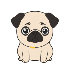 Cute Dog vector illustration for preschoolers' learning moments