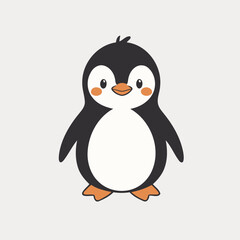Cute Penguin for kids story book vector illustration
