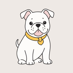 Fototapeta premium Vector illustration of a cute Dog for children