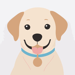 Cute vector illustration of a Dog for toddlers story books