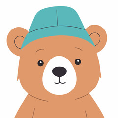 Vector illustration of a friendly Bear for little ones' joyful exploration