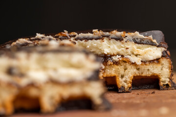 sweet dessert with cherry flavor