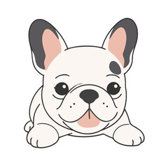 Cute Dog for children's bedtime stories vector illustration