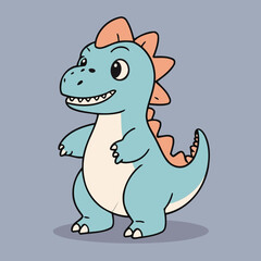 Fototapeta premium Cute Dino for children story book vector illustration