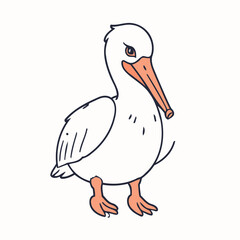 Vector illustration of a cute Animal for toddlers